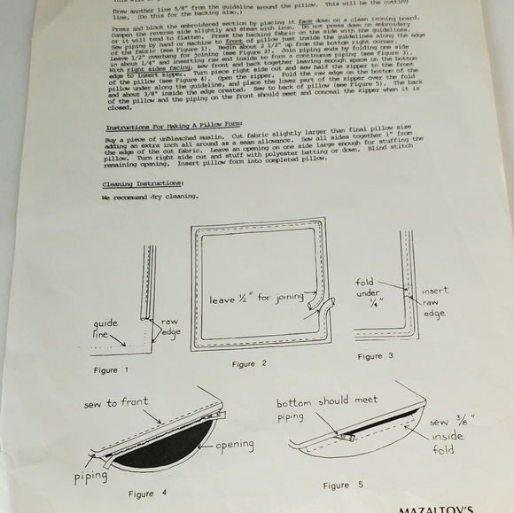 Mazaltav's Crewel Kit with Floral Border - Picture 4 of 9